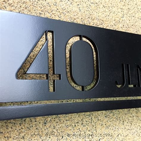 custom laser cut metal house number door sign|printable house number signs.